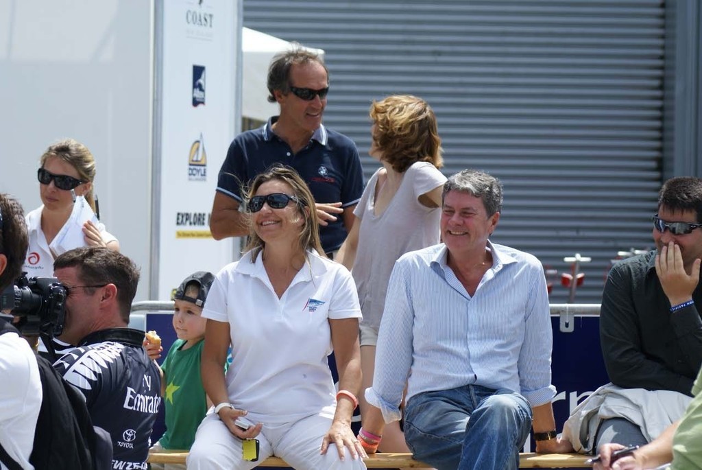 Long time Louis Vuitton Cup organiser, Christine Belanger with Yves Carcelle, CEO of Louis Vuitton at a Louis Vuitton Pacific Series Media Conference - the series marked 25 years of Louis Vuitton involvement in the America’s Cup. © Richard Gladwell www.photosport.co.nz